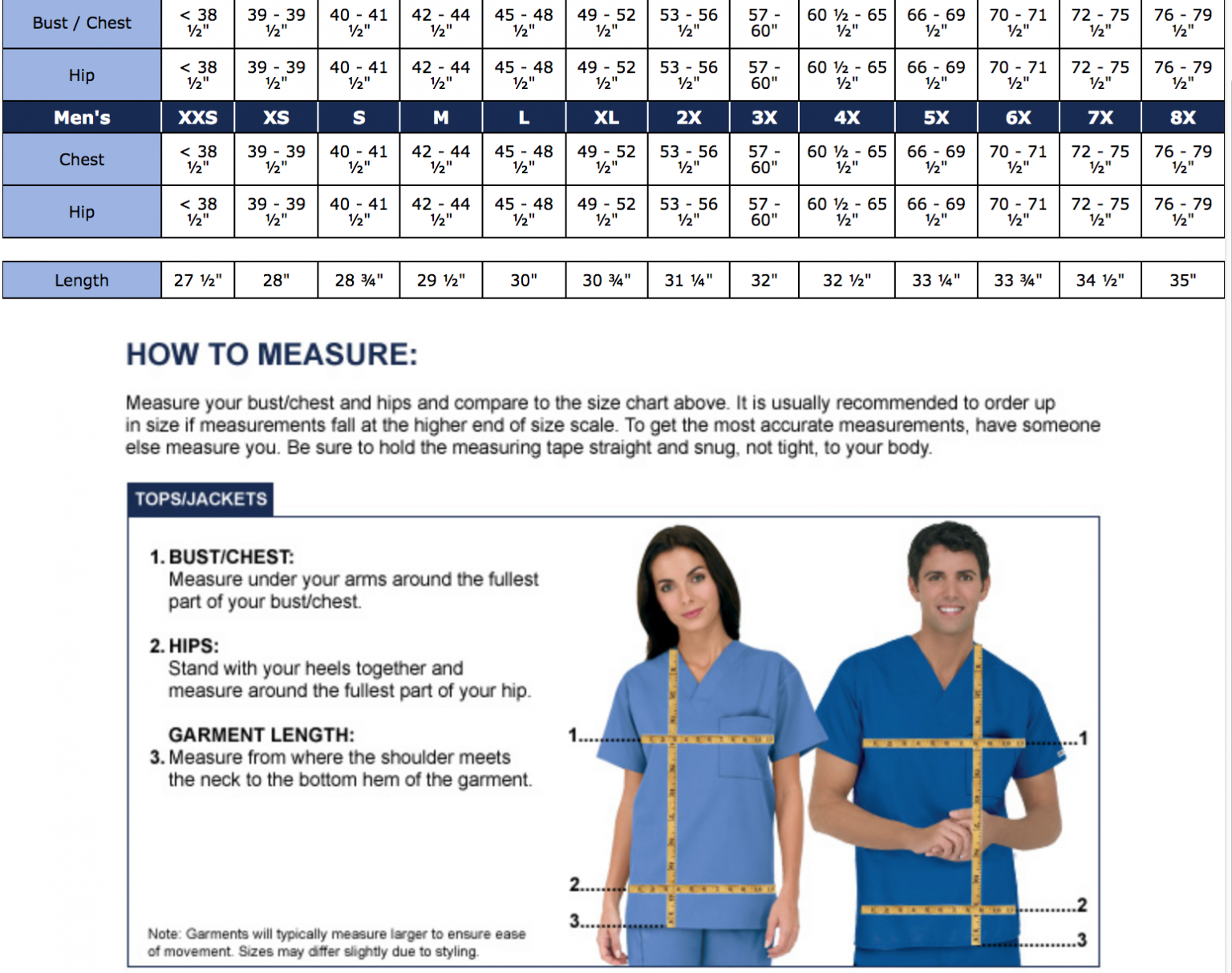 How To Measure Scrub Suit at Phyllis Ramirez blog